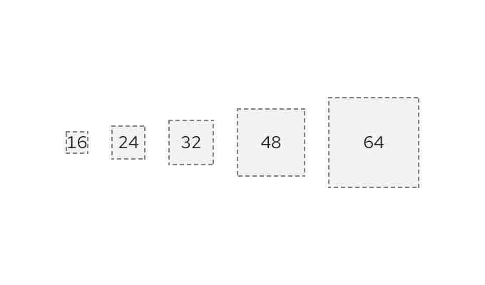 Tokens for spacer sizes